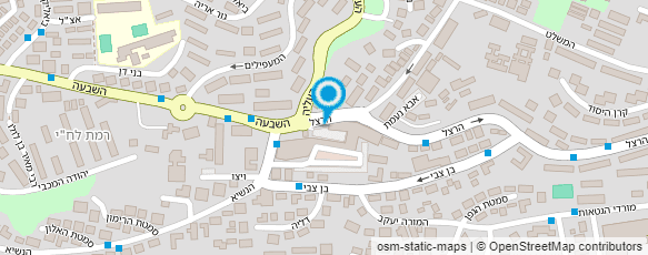 מפת הגעה אל עיצוב שיער מספרה איציק איצחקוב