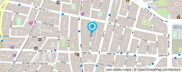 מפת הגעה אל קיר מצייר סיפור