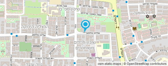 מפת הגעה אל נכסי הדודה רחל אחזקות וניהול בע"מ