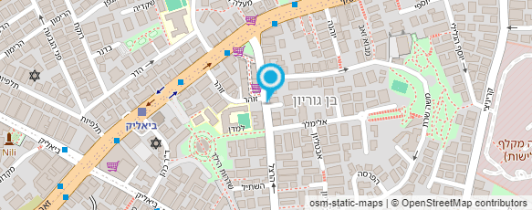 מפת הגעה אל המרכז לטיפוח הרגל והיד