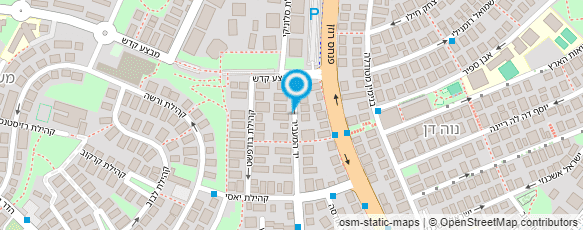 מפת הגעה אל עירית יוהס זק-פסיכולוגית קלינית