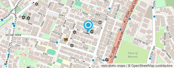 מפת הגעה אל בית מדרש לחסידי ויזניץ