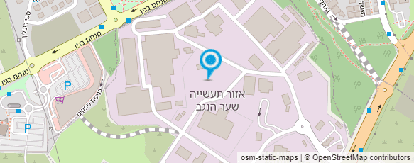 מפת הגעה אל בית ספר להנדסאים ספיר