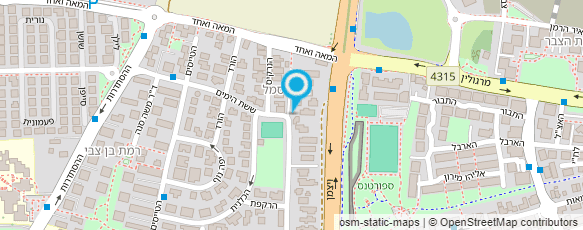 מפת הגעה אל גן המושבה