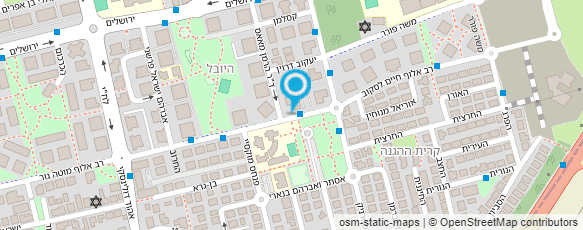 מפת הגעה אל רחל אברמוביץ צ'חנובסקי