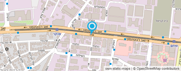 מפת הגעה אל נאוה בר שמלות כלה