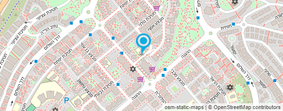 מפת הגעה אל גן פלמ''ח