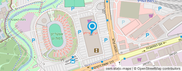 מפת הגעה אל מקדונלד'ס