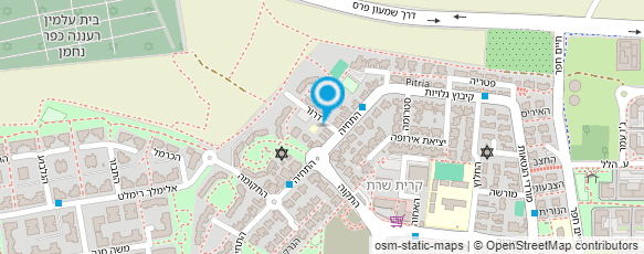 מפת הגעה אל גן דבורנית