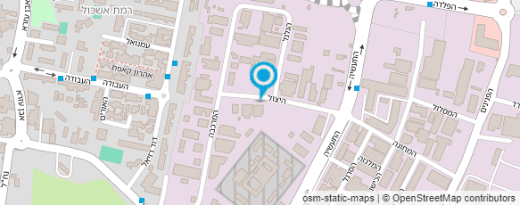 מפת הגעה אל י.ד עשוש תשתיות בע"מ