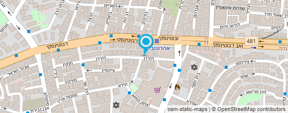 מפת הגעה אל מפתח-מרכזי תעסוקת חרדים