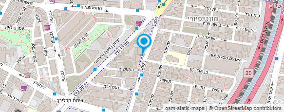 מפת הגעה אל שח"ם - ארגון השחקנים בישראל