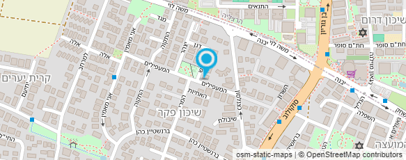 מפת הגעה אל לולה סנטר חוגים ושפות