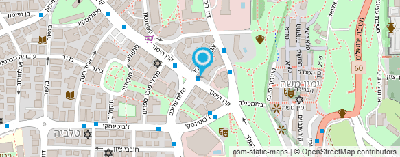 מפת הגעה אל מוניות יהודה לוין