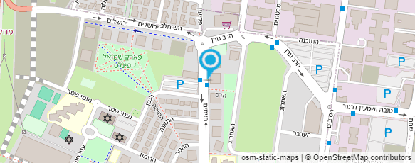 מפת הגעה אל בי"ס לטניס אריק חורש