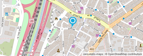 מפת הגעה אל פיין סנטר - ר"ג בע"מ