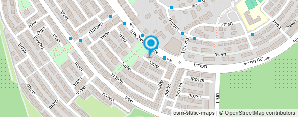 מפת הגעה אל גן פשוש