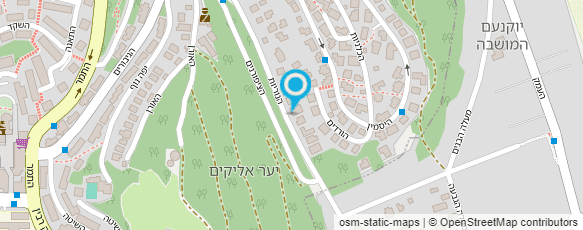 מפת הגעה אל גן כרמל - שחרות