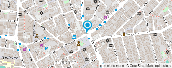 מפת הגעה אל המספרה של אבי