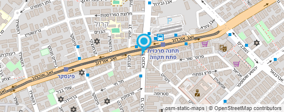 מפת הגעה אל המושבה - פלאפל 4 טעמים