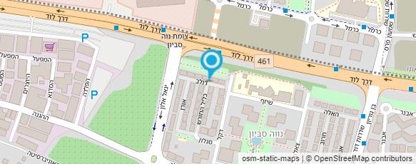 מפת הגעה אל גן הסביון