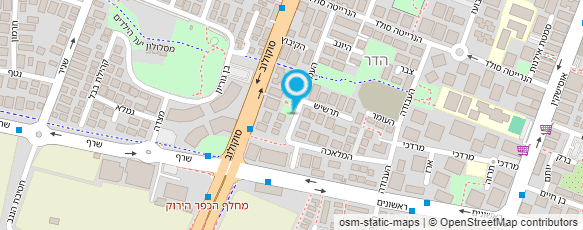 מפת הגעה אל מרכז שי ללימודי  ABA