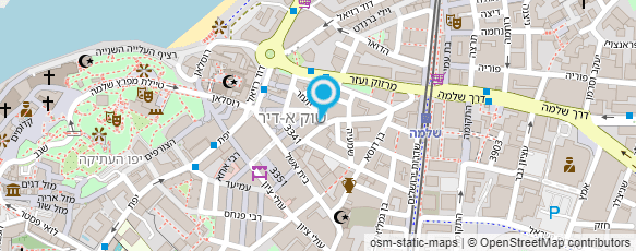 מפת הגעה אל גלריית צדיק