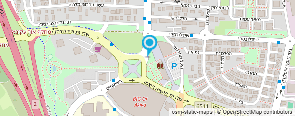 מפת הגעה אל המוסד לביטוח לאומי