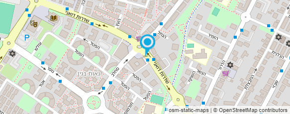 מפת הגעה אל המוסד לביטוח לאומי