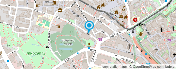 מפת הגעה אל המוסד לביטוח לאומי