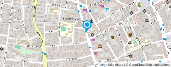 מפת הגעה אל המוסד לביטוח לאומי