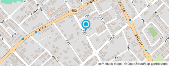 מפת הגעה אל המוסד לביטוח לאומי