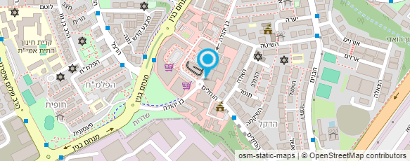 מפת הגעה אל המוסד לביטוח לאומי