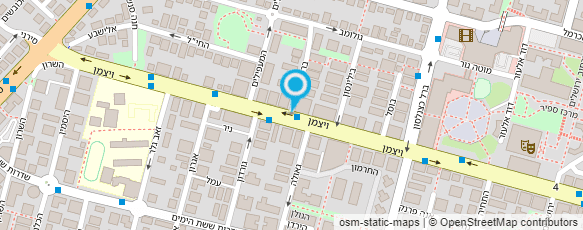 מפת הגעה אל המוסד לביטוח לאומי