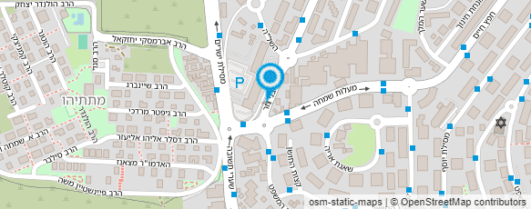 מפת הגעה אל המוסד לביטוח לאומי