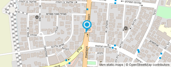 מפת הגעה אל המוסד לביטוח לאומי