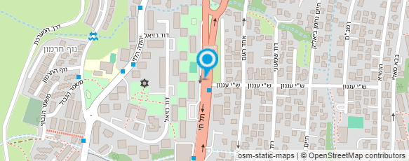 מפת הגעה אל המוסד לביטוח לאומי