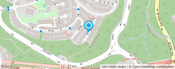 מפת הגעה אל רינת שור הדרכת תוכנה