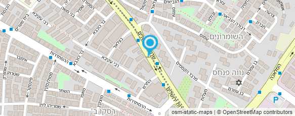 מפת הגעה אל משרד הפנים - מנהל אוכלוסין