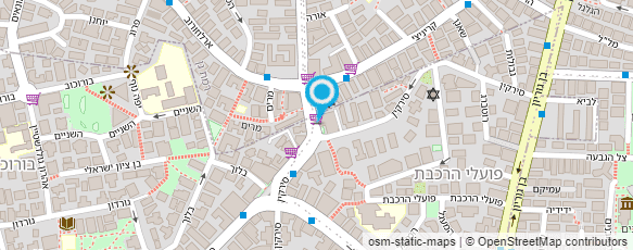 מפת הגעה אל משרד הפנים - מנהל אוכלוסין