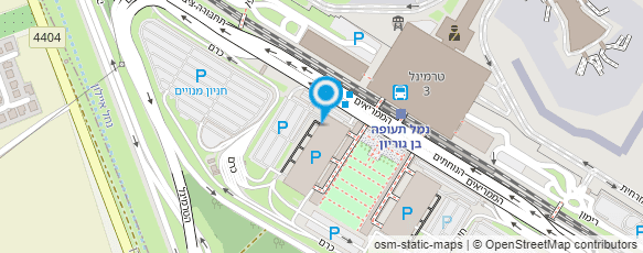 מפת הגעה אל משרד הפנים - מנהל אוכלוסין