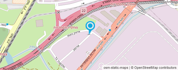 מפת הגעה אל משרד הרישוי