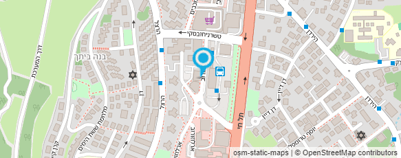 מפת הגעה אל משרד הרישוי