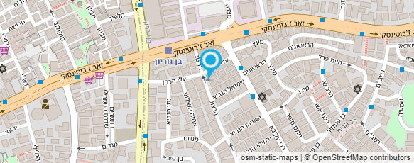 מפת הגעה אל שירות התעסוקה