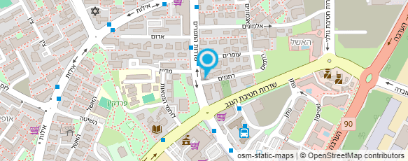 מפת הגעה אל שירות התעסוקה