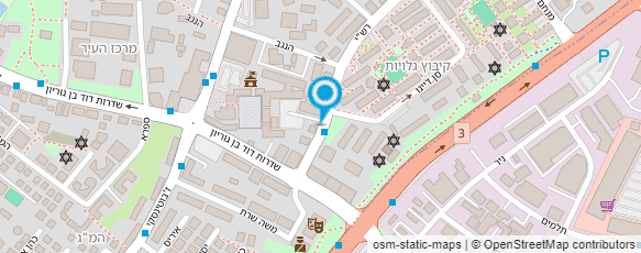 מפת הגעה אל שירות התעסוקה