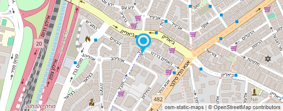 מפת הגעה אל סיטי קפיטריה