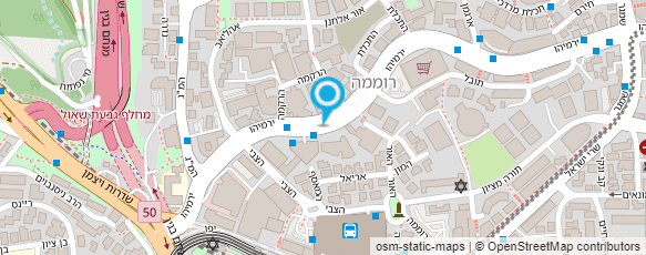 מפת הגעה אל משרד השיכון -סיוע בדיור(פרזות)