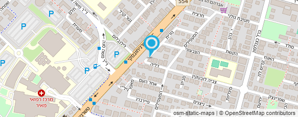 מפת הגעה אל ד"ר ויסנברג דניאל