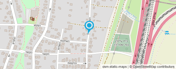 מפת הגעה אל אסף-פיתוח גנים